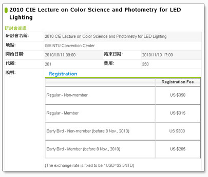 活動報名/研討會系統