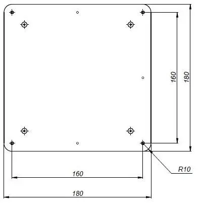 AA-CP11 UHF RFID天線尺寸