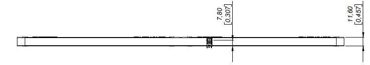 AA-SP12 UHF RFID 天線 尺寸