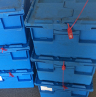 UHF RFID束帶型標籤管控物料箱