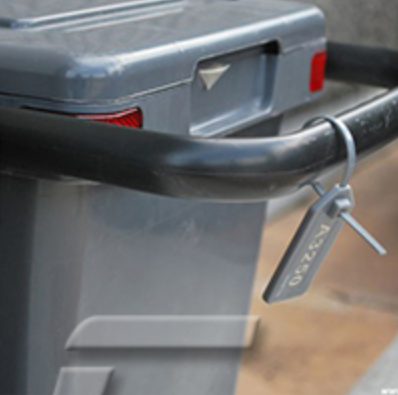 UHF RFID 束帶型標籤管控收集箱桶