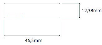 RL500 UHF RFID 貼紙標籤尺寸