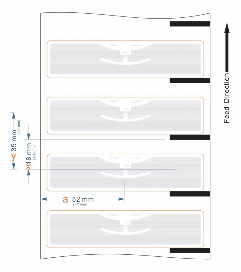 RL800 UHF RFID Label Size