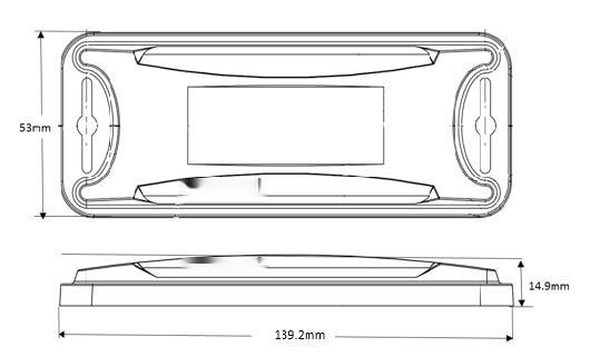 RA2000M UHF RFID Tag 尺寸大小