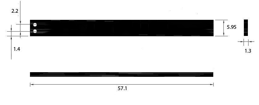 RP210MH 耐高溫 UHF RFID Tag 尺寸