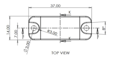 RT400MH UHF RFID 耐高溫標籤 尺寸